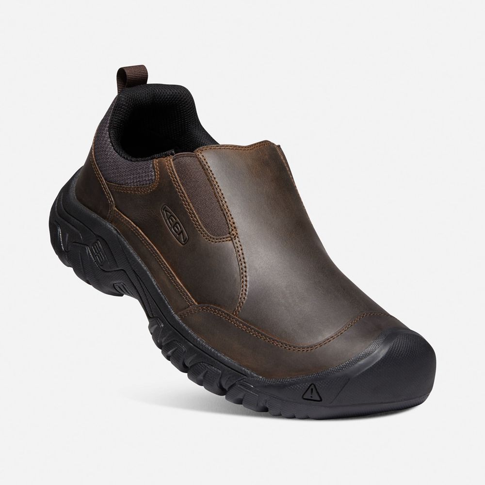 Slip-On Keen Homme Noir Marron | Targhee Iii | FYGVR-9583